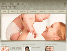 Tablet Screenshot of oregonfertilityinstitute.com